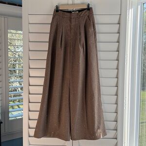 Anthropologie Brown Maxi Skirt with Subtle Sparkle